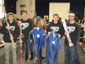 Sparta Ski Racers Working At Ski Swap
